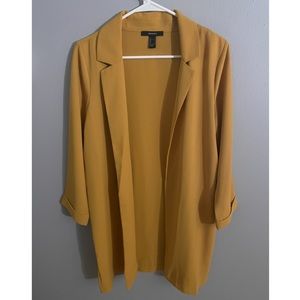 Mustard oversized blazer